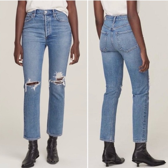 Agolde Riley Straight Jeans - Size 28 - 100% cotton - Picture 1 of 9